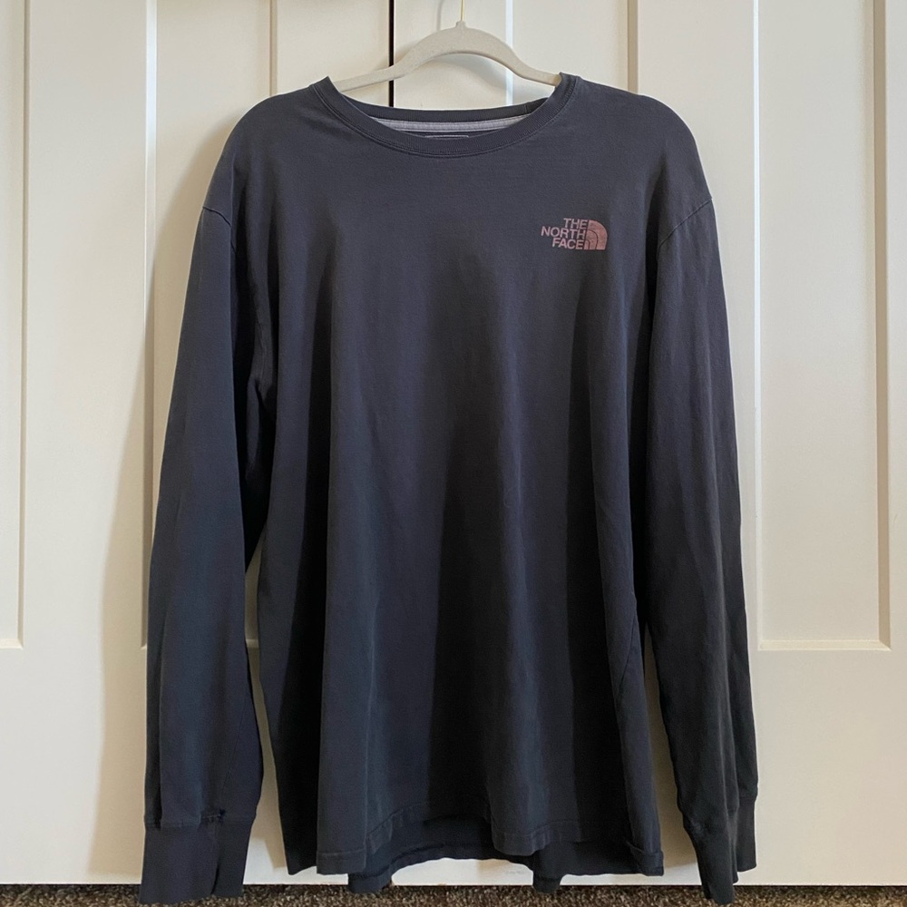 The North Face NSE Black and Red Long Sleeve Tee